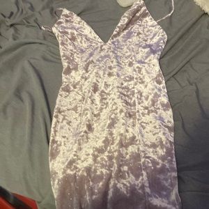 Glare velvet pink glitter dress